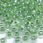 Rocaille 6/0 Czech seed beads - Crystal Terre Olive Lined 38657 -10 gram