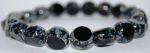 KOraliki Czech Glass Beads BLACK PICASSO  Round 12mm