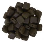 CzechMates Tile Bead 6mm Matte Chocolate Brown 20 szt.