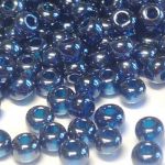 Rocaille 6/0 Czech seed beads - Transparent Lustered Capri Blue 66100 - 10 gram