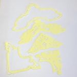 Scrapki ażurowe Narożniki wytłaczane cream yellow 5 szt (zestaw)