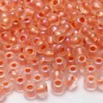 Rocaille 6/0 Czech seed beads - Crystal Peach Lined - 10 gram