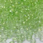 Rocaille 6/0 Czech seed beads - Transparent Lt.Lime AB - 10 gram