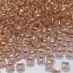 Rocaille 6/0 Czech seed beads - Crystal Dark Copper Lined - 10 gram