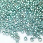 Rocaille 10/0 Czech seed beads - Coated Topaz Metallic Sea Foam - 10 gram