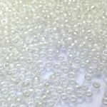 Rocaille 11/0 Czech seed beads - Transparent Crystal White Lined col 38602 - 10 gram
