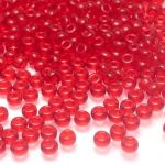 Rocaille 8/0 Czech seed beads - Transparent Siam Ruby col 90070 - 10 gram
