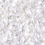 Miyuki Long Magatama White Pearl Ceylon LMA0420 -10 gram