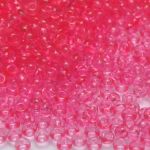Rocaille 10/0 Czech seed beads - Transparent Raspberry - 10 gram