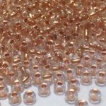 Rocaille 6/0 Czech seed beads -  Crystal Dark Copper Lined - 50 gram