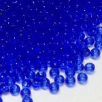 Rocaille 9/0 Czech seed beads - Transparent Sapphire col 30050 - 10 gram