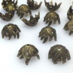 Nakładka Bali 10x15x15mm anique bronze NICKEL FREE - 1 szt
