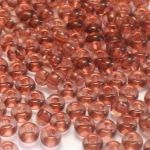 Rocaille 8/0 Czech seed beads - Transparent Lt.Coffee - 10 gram