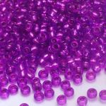 Rocaille 8/0 Czech seed beads - Silver Lined Violet - 10 gram