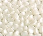 Pinch Beads 5x3mm Alabaster Pastel White - 5 g (ok.60 szt.)
