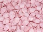 Pinch Beads 5x3mm Chalk White Etched Lila Luster 14494E- 5 g (ok.60 szt.)