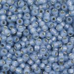 Beads Toho Round 8/0 Silver-Lined Milky Montana Blue TR-08-2102 10 gram