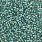 Beads Toho Round 8/0 Inside Color Rainbow Lt Sapphire / Opaque Teal Lined TR-08-1833 10 gram