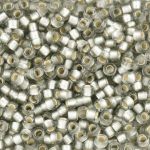 Beads Toho Round 8/0 Silver Lined Frosted Black Diamond TR-08-29AF 10 gram