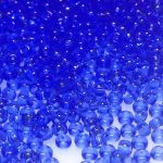 Rocaille 9/0 Czech seed beads - Transparent Medium Sapphire col 30030 - 10 gram
