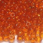 Rocaille 8/0 Czech seed beads - Transparent Orange Topaz 9000 - 10 gram
