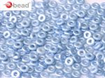 O bead ® 1 x 3,8 mm Alabaster Pastel Lt.Sapphire 5 gram