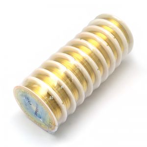 Drut miedziany jubilerski 0,2 mm GOLD  40m - szpulka
