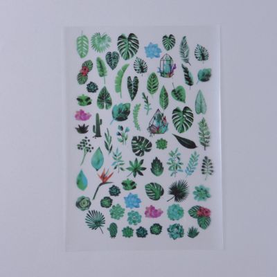 Leaf ,Filler Stickers(No Adhesive on the back) 150x100 x0.1mm - 1 szt