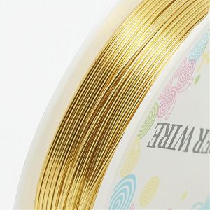 Copper wire jewelry 0,5mm GOLDEN 9,5 m  - ROLL