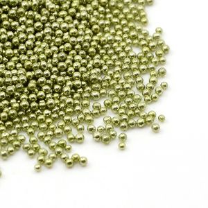 Bulion szklany 0,8-1 mm  metallic GREEN YELLOW - 15 gram