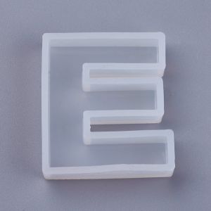 Forma silikonowa do żywicy  litera E - 43,5x37x10mm- 1 szt