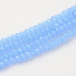 Kryształki rondelle 3x2 mm Cornflower Blue  sznur (ok 200 szt.) - 1 szt