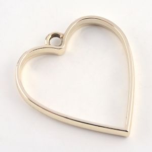 Rack Plating Alloy Open Back Bezel 34X30.2x3,7mm Lead Free & Nickel Free GOLD - 1 pc