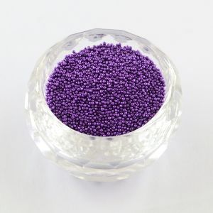 Bulion szklany 0,6-0,8 mm Metallik Dark Violet - 15 gram