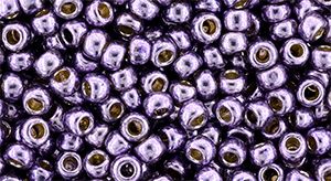 Beads Toho Round 8/0 Permafinish - Galvanized Pale Lilac TR-08-PF579 -10 gram