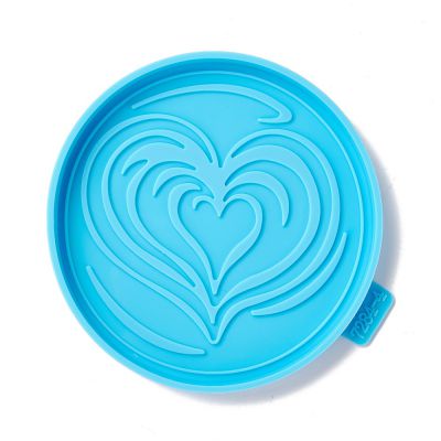 Silicone Cup Mat Molds, Resin Coaster Molds, 105x9mm  - 1pc
