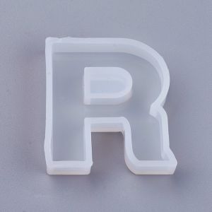 Forma silikonowa do żywicy litera R - 43,5x42x10 mm  - 1 szt