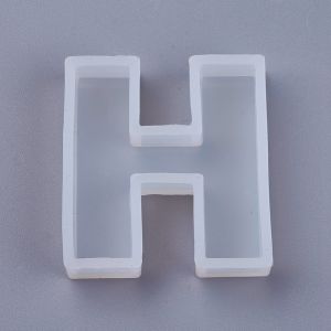 Forma silikonowa do żywicy  litera h - 44x41x10mm- 1 szt