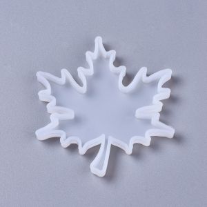 Forma silikonowa do żywicy - Maple Leaf, 100x91x8mm - 1 szt