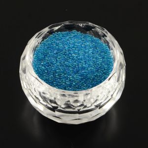 Bulion szklany - Mikrokulki 0,6-0,8 mm  Dodger Blue AB - 15 gram
