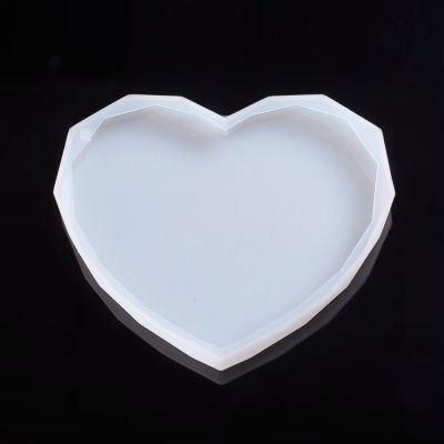 Forma silikonowa  HEART FACETED 110x125x13 mm (89x115mm) - 1 szt