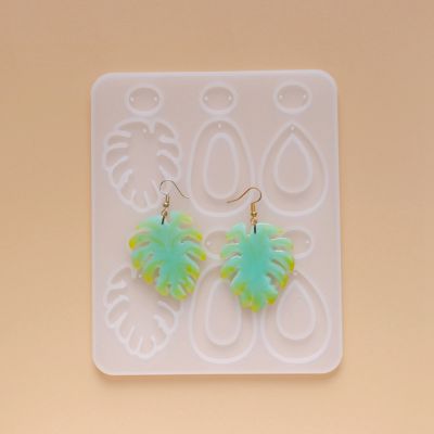 DIY Dangle Earring Silicone Molds,  157x1290x5 mm  - 1 pc