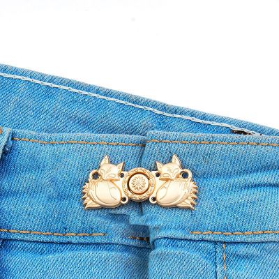 Alloy Enamel Jean Buttons Pins, Waist Tightener,Closure Sewing Fasteners for 50 mm satin gold -  1pc