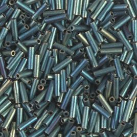 Miyuki Bugles #2 - 6x1,7mm Matted Metallic Patina Iris 2008 - 10 gram