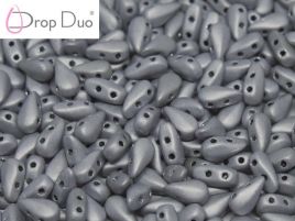 DropDuo® 3x6 mm Jet Labrador Full Matted - 20 szt