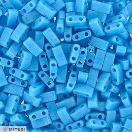 Miyuki Tila Beads Opaque Turquoise Blue TL0413 5 gram ok.55 szt.