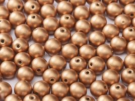 Round Beads 3 mm  Metallic  Vintage Copper   50 szt