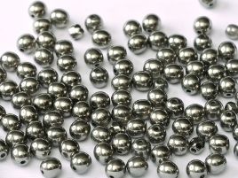 Round Beads 3 mm  Crystal Full Chrome  - 50 szt