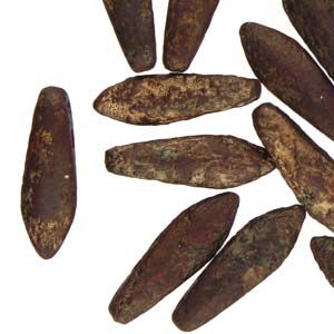 Daggers Beads 5x16mm: Etched Jet Bronze - 10 szt