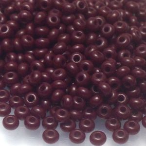 Rocaille 10/0 Czech seed beads - Burgundy Brown col 93300 - 10 gram